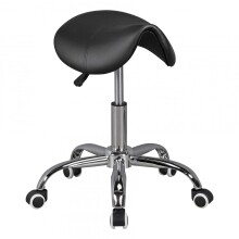 Sitzhocker >MENTON< Bürostuhl, in Schwarz - 60x60cm (HxD)