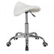 Sitzhocker >MENTON< Bürostuhl, Praxishocker, in Weiß - 60x60cm (HxD)