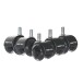 Stuhlrolle >SPM1.978< (5stk) Universalrollen, in Schwarz - 6x7x5 (BxHxT)