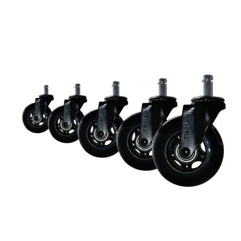 Stuhlrolle >SPM1.980< Universalrollen, in Schwarz - 7x3x7 (LxBxH)