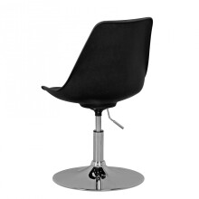 Drehstuhl >KORSIKA< in Schwarz - 46x88x46cm (BxHxT)
