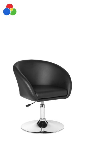 Loungesessel >SPM2.157< Bezug Weiss oder Schwarz - 62x84x55cm (BxHxT)