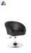 Loungesessel >SPM2.157< Bezug Weiss oder Schwarz - 62x84x55cm (BxHxT)