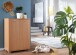 Schuhkommode >NIMES< in Buche Dekor - 60x90x35cm (BxHxT)