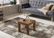 Couchtisch >WL1.204< in Sheesham, Massivholz - 45x40x45cm (BxHxT)