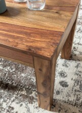 Couchtisch >WL1.204< in Sheesham, Massivholz - 45x40x45cm (BxHxT)