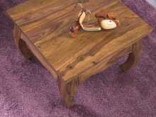 Beistelltisch >WL1.221< in Sheesham, Massivholz - 60x40x60cm (BxHxT)