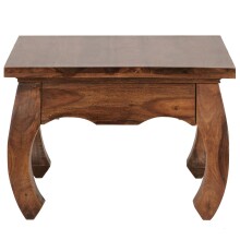 Beistelltisch >WL1.221< in Sheesham, Massivholz - 60x40x60cm (BxHxT)