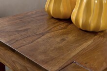 Satztisch >WL1.212< (3er Set) in Sheesham, Massivholz - 45x50x35cm (BxHxT)