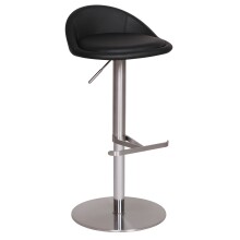 Barhocker >WL1.281< in Schwarz - 43x90x43cm (BxHxT)