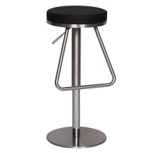 Barhocker >WL1.291< in Schwarz - 79x39cm (HxD)