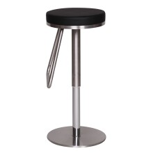 Barhocker >WL1.291< in Schwarz - 79x39cm (HxD)