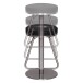 Barhocker >WL1.291< in Schwarz - 79x39cm (HxD)