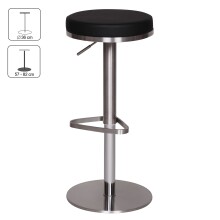 Barhocker >WL1.293< in Schwarz - 82x38cm (HxD)