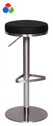 Barhocker >WL1.293< in Weiss oder Schwarz - 82x38cm (HxD)