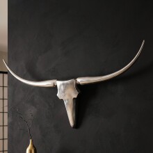 Hängedekoration >BULL< in Silber, Geweih:...