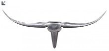Hängedekoration >BULL< in Silber, Aluminium,...
