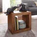 Regalwürfel >CUBE< in Sheesham, Massivholz - 44x44x33cm (BxHxT)