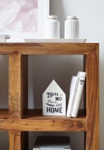Standregal >WL1.209< in Sheesham, Massivholz - 82x82x34cm (BxHxT)
