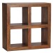 Standregal >WL1.209< in Sheesham, Massivholz - 82x82x34cm (BxHxT)