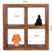 Standregal >WL1.209< in Sheesham, Massivholz - 82x82x34cm (BxHxT)