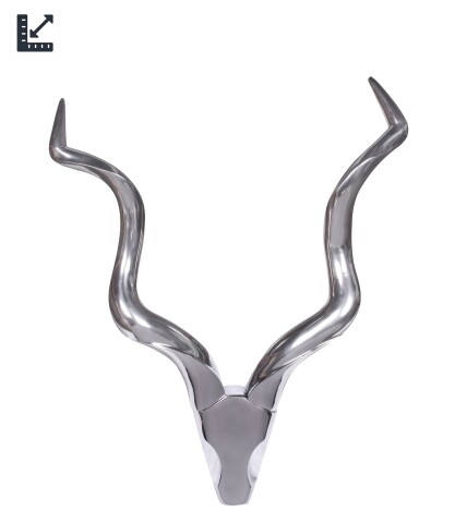 Hängedekoration >WL1.241< Deko Hirsch Geweih, Silber, Aluminium  - in 2 Größen lieferbar