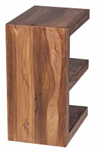 Beistelltisch >MUMBAI< in Sheesham, Massivholz - 45x60x30cm (BxHxT)