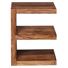 Beistelltisch >MUMBAI< in Sheesham, Massivholz - 45x60x30cm (BxHxT)