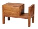 Nachtkommode >MUMBAI< in Sheesham, Massivholz - 60x40x30cm (BxHxT)