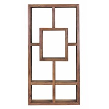 Bücherregal >MUMBAI< in Braun, Massivholz - 90x180x35cm (BxHxT)