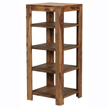 Standregal >MUMBAI< in Sheesham, Massivholz - 44x105x44cm (BxHxT)