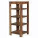 Standregal >MUMBAI< in Sheesham, Massivholz - 44x105x44cm (BxHxT)