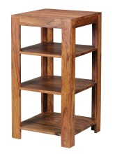 Standregal >MUMBAI< in Sheesham, Massivholz - 44x80x44cm (BxHxT)