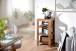 Standregal >MUMBAI< in Sheesham, Massivholz - 44x80x44cm (BxHxT)