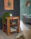 Standregal >MUMBAI< in Sheesham, Massivholz - 44x60x44cm (BxHxT)