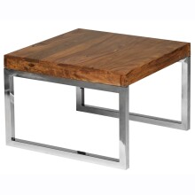 Beistelltisch >GUNA< in Sheesham, Massivholz - 60x40x60cm (BxHxT)
