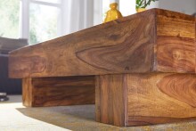 Couchtisch >WL1.325< in Sheesham, Massivholz - 120x30x45cm (BxHxT)