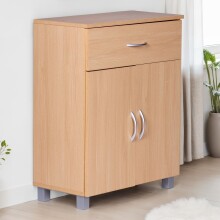 Kommode >WL1.335< in Buche Dekor, Holzwerkstoff - 60x75x30cm (BxHxT)