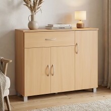 Sideboard >SETE< in Buche Dekor, Holzwerkstoff - 90x75x30cm (BxHxT)