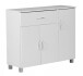 Sideboard >SETE< in Weiß, Holzwerkstoff - 90x75x30cm (BxHxT)