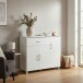 Sideboard >SETE< in Weiß, Holzwerkstoff - 90x75x30cm (BxHxT)