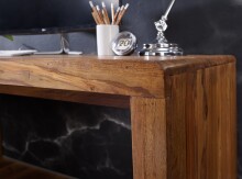 Schreibtisch >BOHA< in Sheesham, Massivholz - 120x76x60cm (BxHxT)