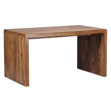 Schreibtisch >BOHA< in Sheesham, Massivholz - 140x76x80cm (BxHxT)