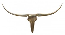Hängedekoration >BULL< in Goldfarben, Geweih:...