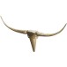 Hängedekoration >BULL< in goldfarben, Lackiertes Aluminium - 100x40x6cm (BxHxT)