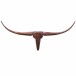 Hängedekoration >BULL< in bronzefarben, Lackiertes Aluminium - 100x40x6 (BxHxT)