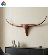 Hängedekoration >BULL< in bronze-, gold- und...