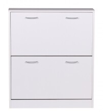 Schuhkipper >KIEL< in Weiß - 24x87x75cm (BxHxT)