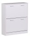 Schuhkipper >KIEL< in Weiß - 24x87x75cm (BxHxT)