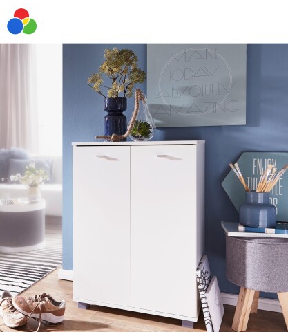Schuhkommode >NIMES< in 3 Farben lieferbar - 60x35x90cm (LxBxH)